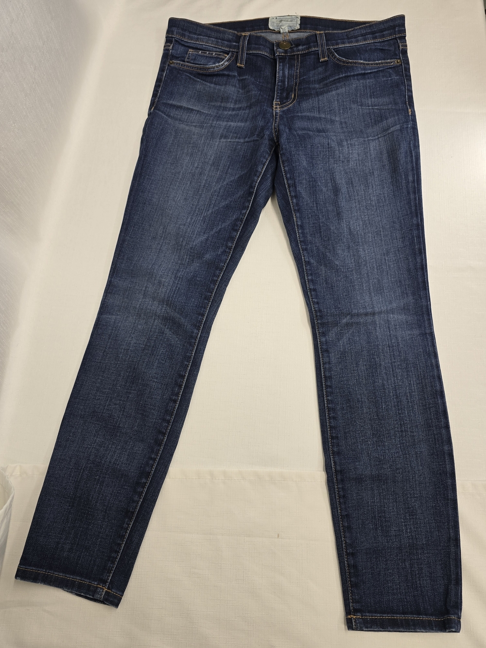 Current/Elliott Dark Indigo Straight-Leg Jeans